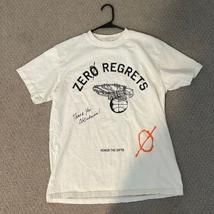 Russel Westbrook Zero Regrets - Honor the gift - white t shirt